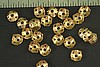 12pc VINTAGE STYLE 7mm SOLID RAW BRASS BEAD CAPS BC5-12