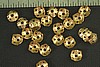 24pc VINTAGE STYLE 7mm SOLID RAW BRASS BEAD CAPS BC5-24