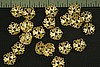 24pc VINTAGE STYLE 9mm RAW BRASS FILIGREE BEAD CAP BC9-24