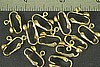 6pc RAW BRASS EARCLIP WITH LOOP FINDING JEWELRY LOT E10-6