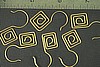 6pc RAW BRASS ARTISTIC SCROLLED EARWIRE FINDING JEWELRY LOT E9-6