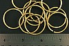 10pc RAW BRASS 29mm SIZE JUMP RINGS JR17-80-10