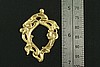 1pc FABULOUS VINTAGE STYLE RAW BRASS ORNATE LILY OPEN CENTER PENDANT N114-1